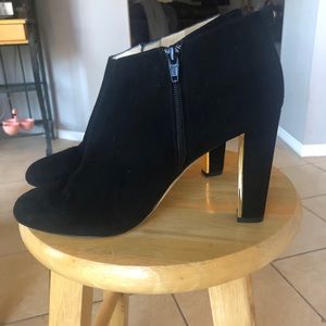 Kate Spade Black Suede Booties